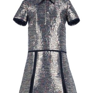 BURBERRY Silver Mini Dress